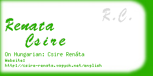 renata csire business card